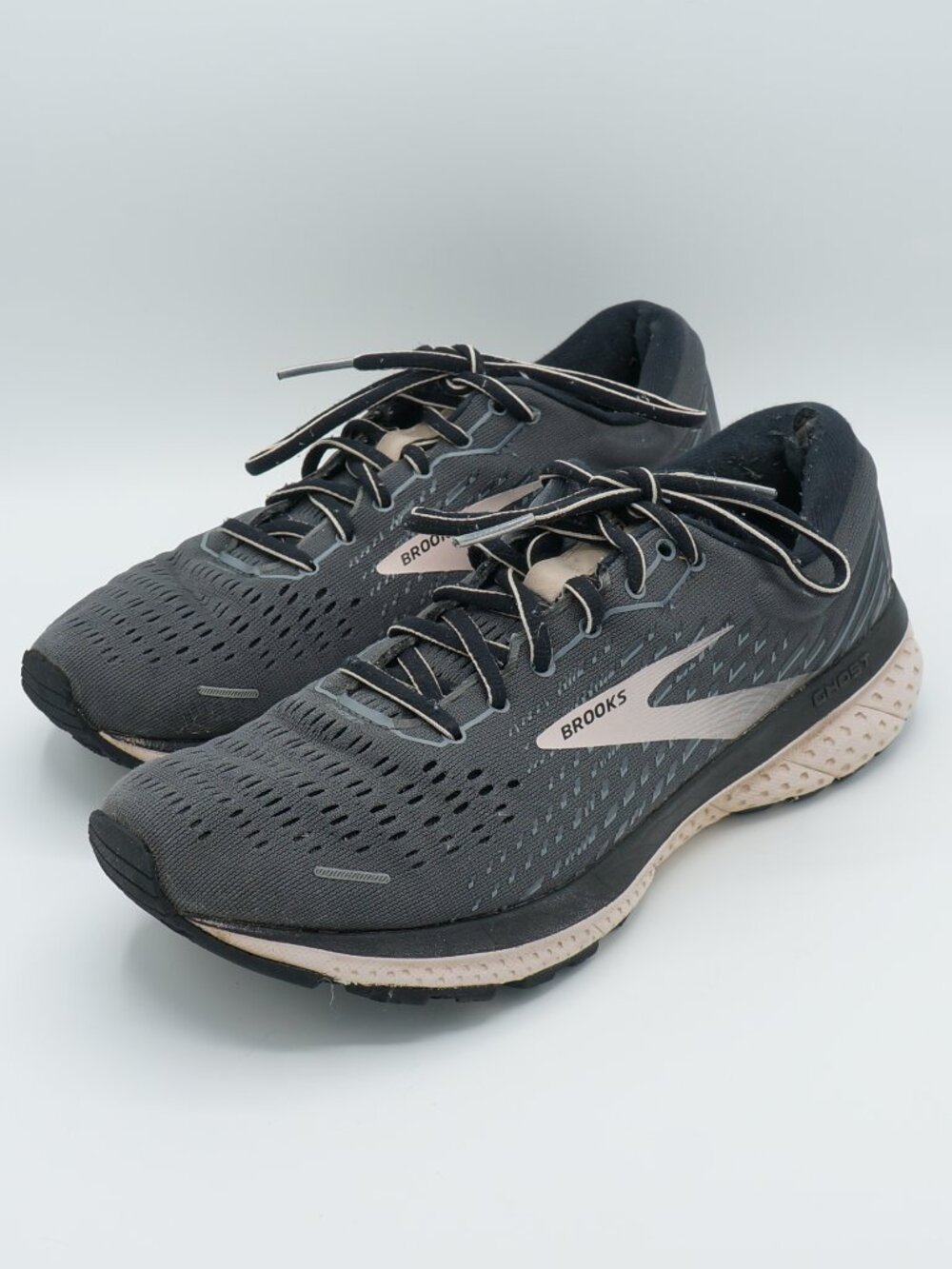 Brooks Ghost 13 Dark Grey Rose Gold Running Shoes Women's Size 9